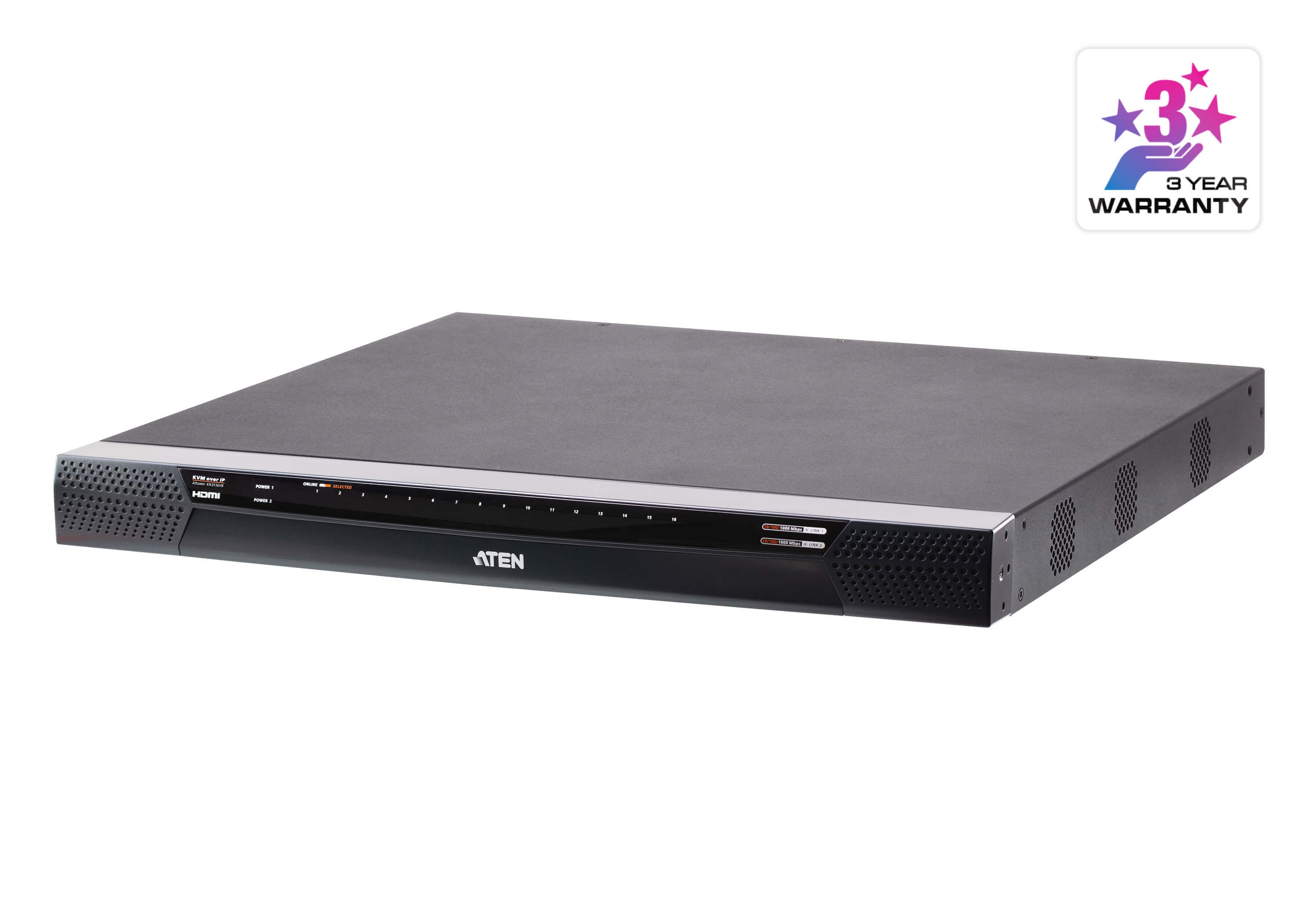 Aten 1-Local/2-Remote Access 16-Port Multi-Interface Cat 5 KVM over IP Switch Aten 1-Local/2-Remote Access 16-Port Multi-Interface Cat 5 KVM over IP Switch